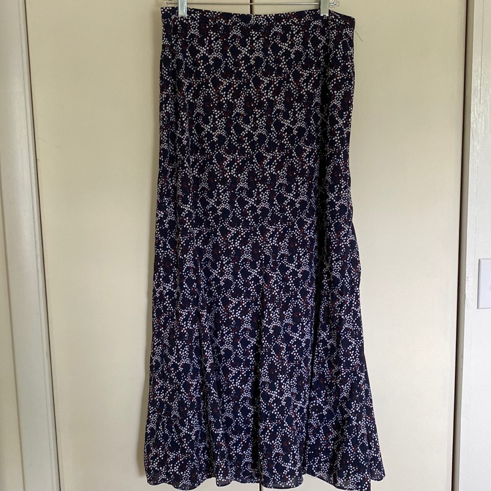 Red, White, and Blue Banana Republic Factory  Maxi Skirt.